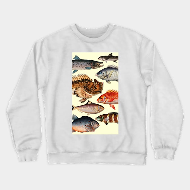 My Lucky Fishing Costume - Freshwater Fish Bass Crewneck Sweatshirt by PinkyTree